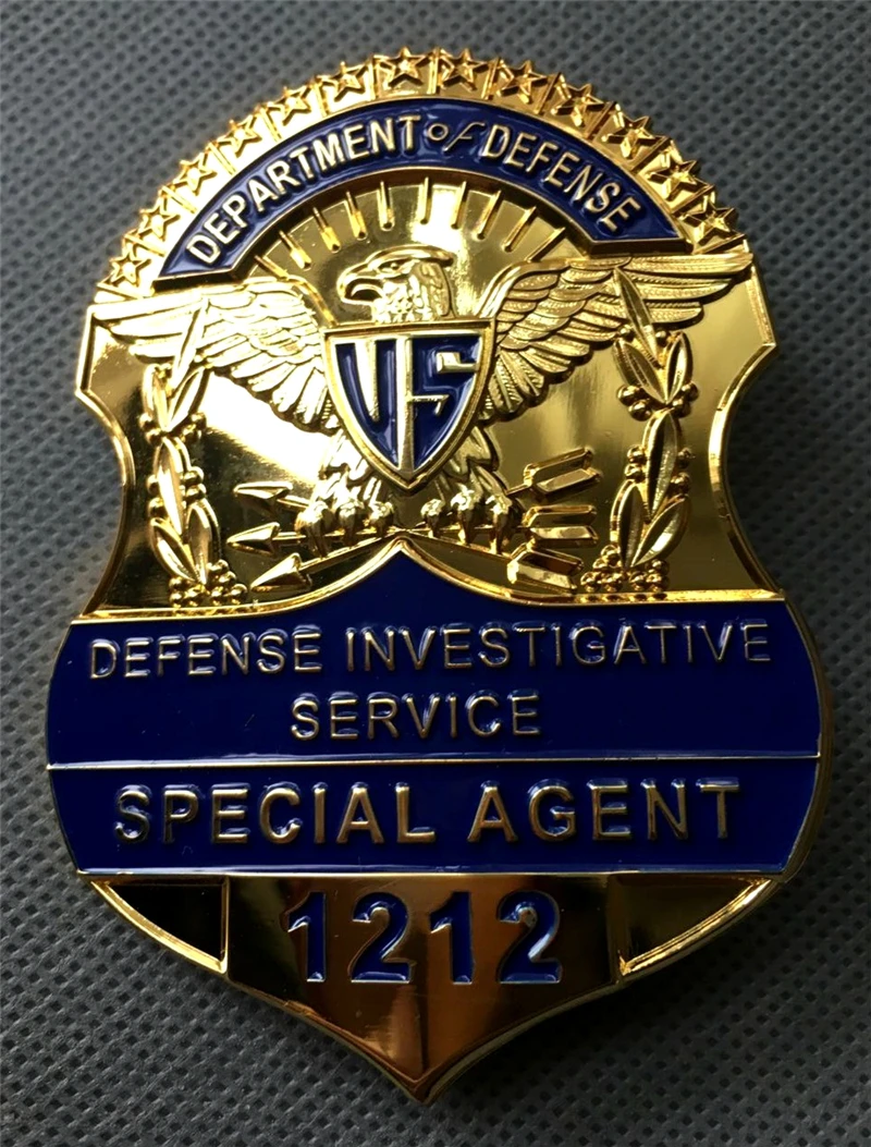 Классический металлический значок отдела обороны США металлическая брошь