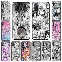 Anime Hentai Sexy Bunny Girl Phone Case For Oppo A53 A52 A54 A15 2020 Black Shell For Realme Pro C21 Silicone Cover