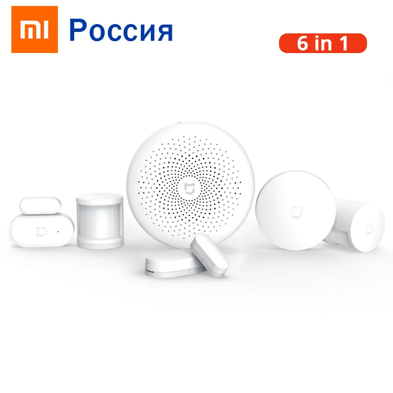 Комплект Xiaomi для умного дома шлюз Mi Smart Senor датчик тела 6 в 1 датчики окон