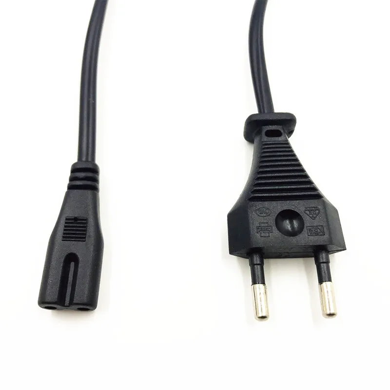 Универсальный Электрический кабель питания переменного тока с вилкой на 2
