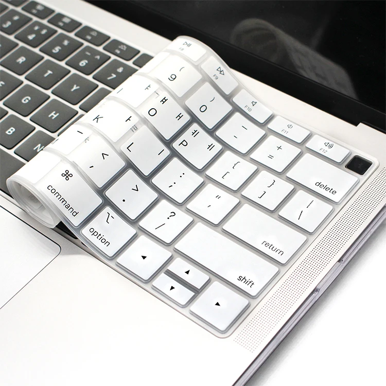 Silicone Laptop Korean Keyboard Cover Skin for MacBook Newest Air 13" Release A1932 with Retina Display