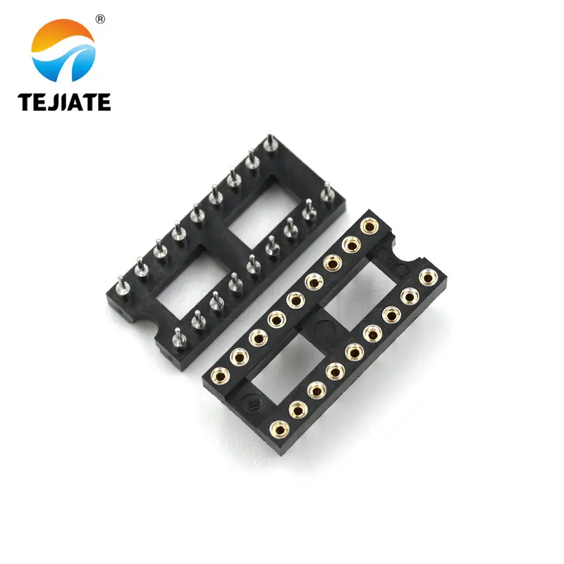10 шт. круглое отверстие IC разъем DIP 6 8 14 16 18 20 24 28 40 контактный DIP6 DIP8 DIP14 DIP16 DIP18 DIP20 DIP28