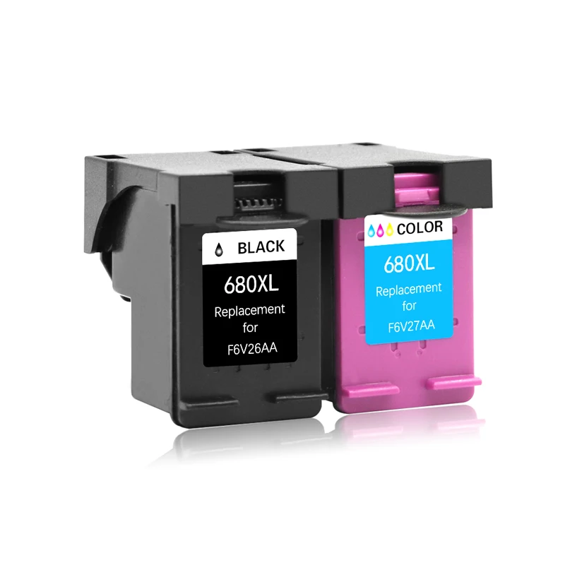 2 шт. совместимые чернильные картриджи для HP 680 680XL с чернилами Deskjet 3835 2135 3635 2136 2138