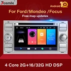 4 ядра 2 din Android 10 автомобильный dvd-плеер для Ford Focus 23 mk2 Mondeo 4 Kuga Fiesta Transit Connect S-C MAX GPS навигационная камера