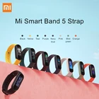 100% оригинальный силиконовый браслет Xiaomi Mi Band 5 ремешок Xiomi Mi5 Band5 Miband 5 ремешок на запястье 8 видов цветов для Xiaomi Mi Smart Band 5