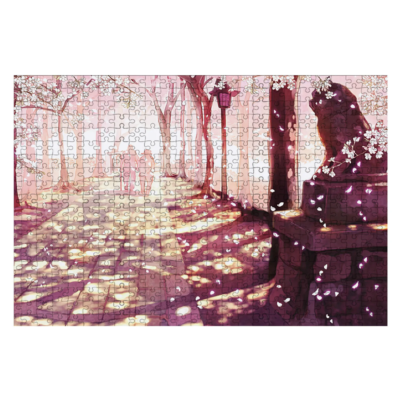 

HIINST 2 Set 500pcs Beach Walk + Romantic Sunset Picture Jigsaw Puzzle Toys Kids educational Toy Adult Game 2021