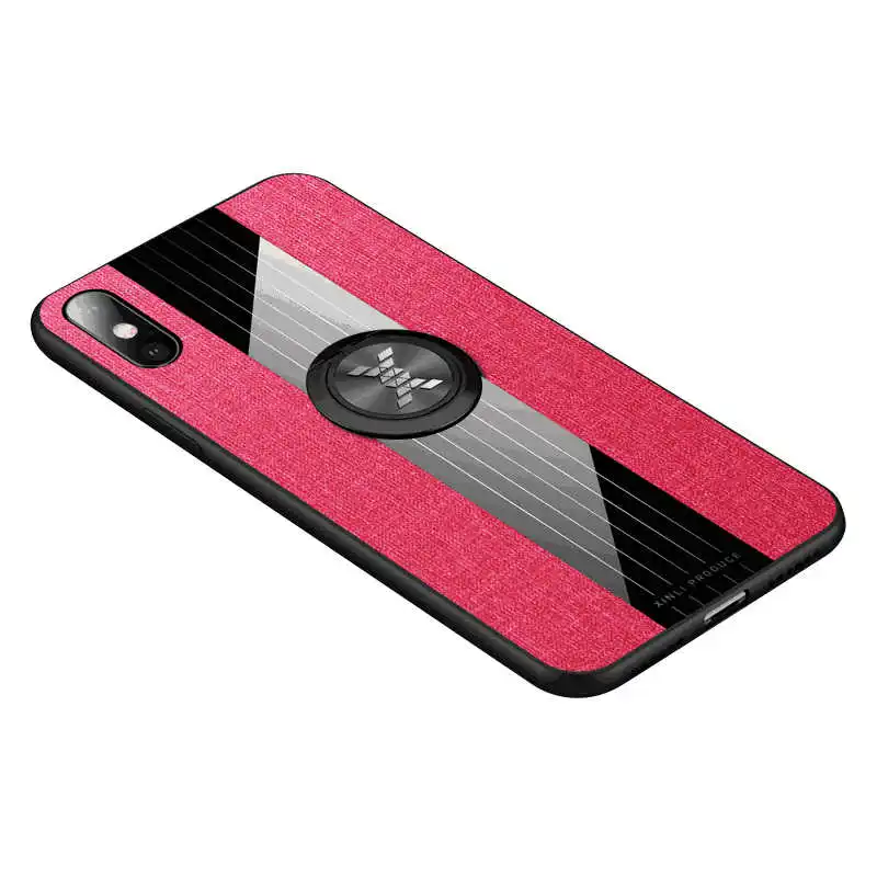 Rose Red With Ring Кожаный кольцевой магнитный держатель телефона чехол для huawei Honor P20 P30 mate 8 9 10 20 Pro Lite защитный чехол из ТПУ задняя крышка Coque - Цвет: Rose Red With Ring
