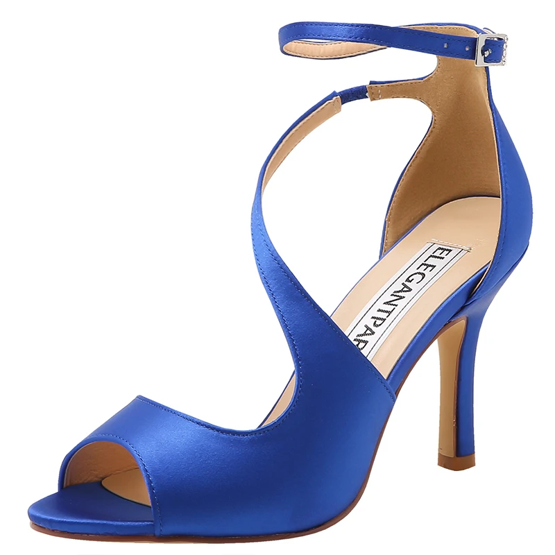 Teal Blue Summer Women High Heel Sandals Bridal Wedding Shoes Ankle Strap Gladiator Woman Ladies Evening Party HP1565NW | Обувь