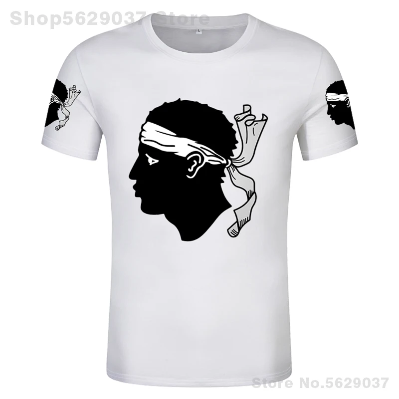 Корсика футболка Бесплатная изготовление под заказ имя номер la corse Корсиканский