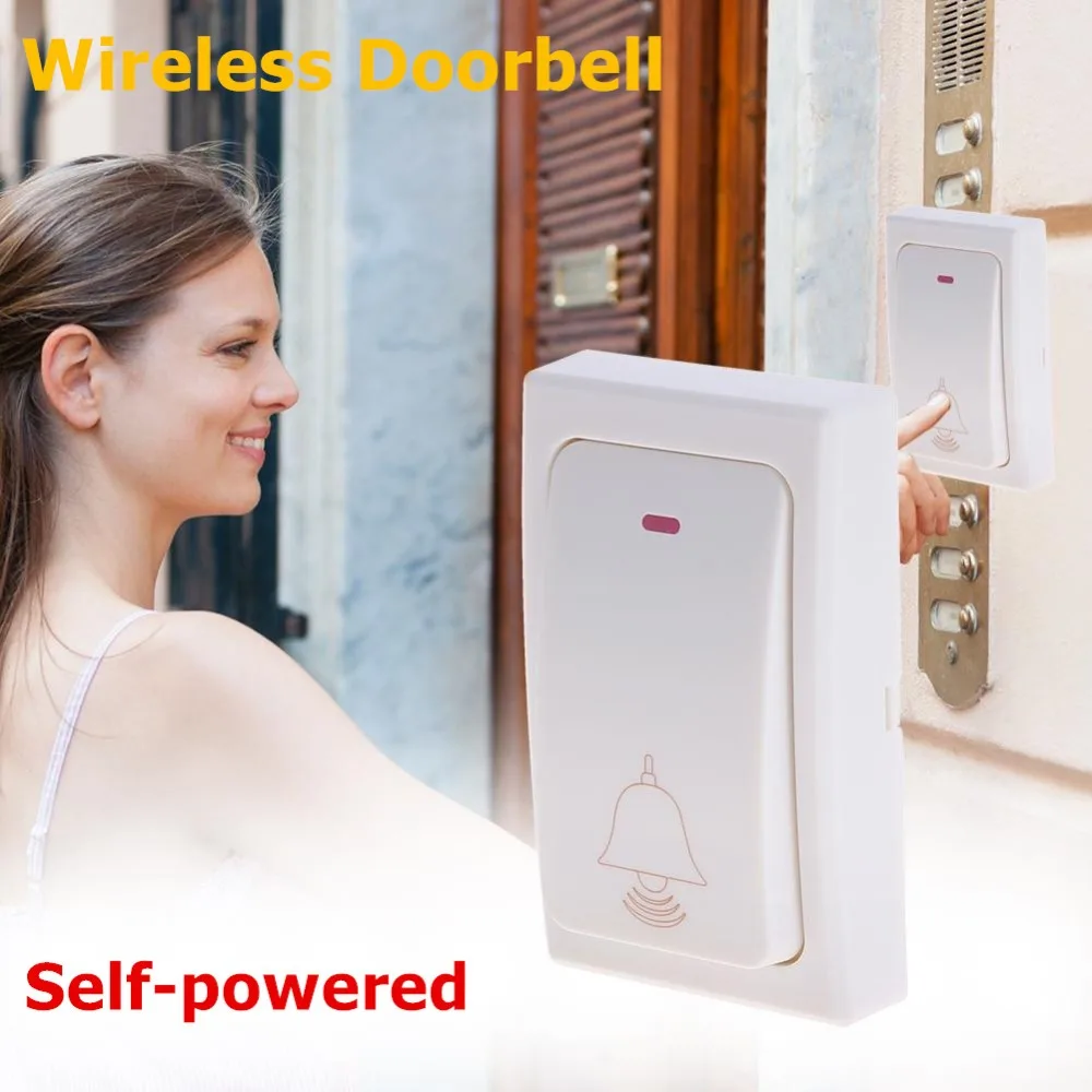 Беспроводной дверной звонок LESHP с кнопкой дистанционного управления и ресивером