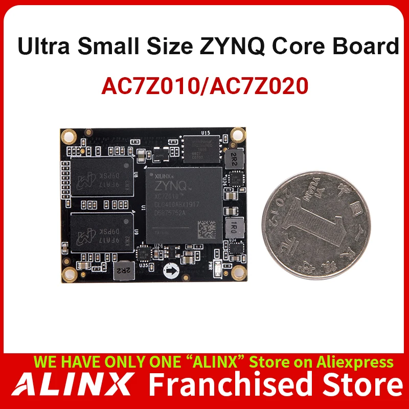 ALINX SoMs AC7Z010 AC7Z020: XILINX Zynq-7000 SoC XC7Z010 XC7Z020 זרוע 7010 7020 FPGA לוח מערכת על מודול