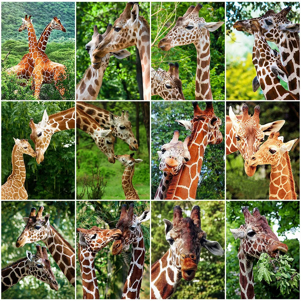 

EverShine Diamond Painting Giraffe Animal Cross Stitch Diamond Mosaic Spring Rhinestones Embroidery Full Square Handmade Hobby