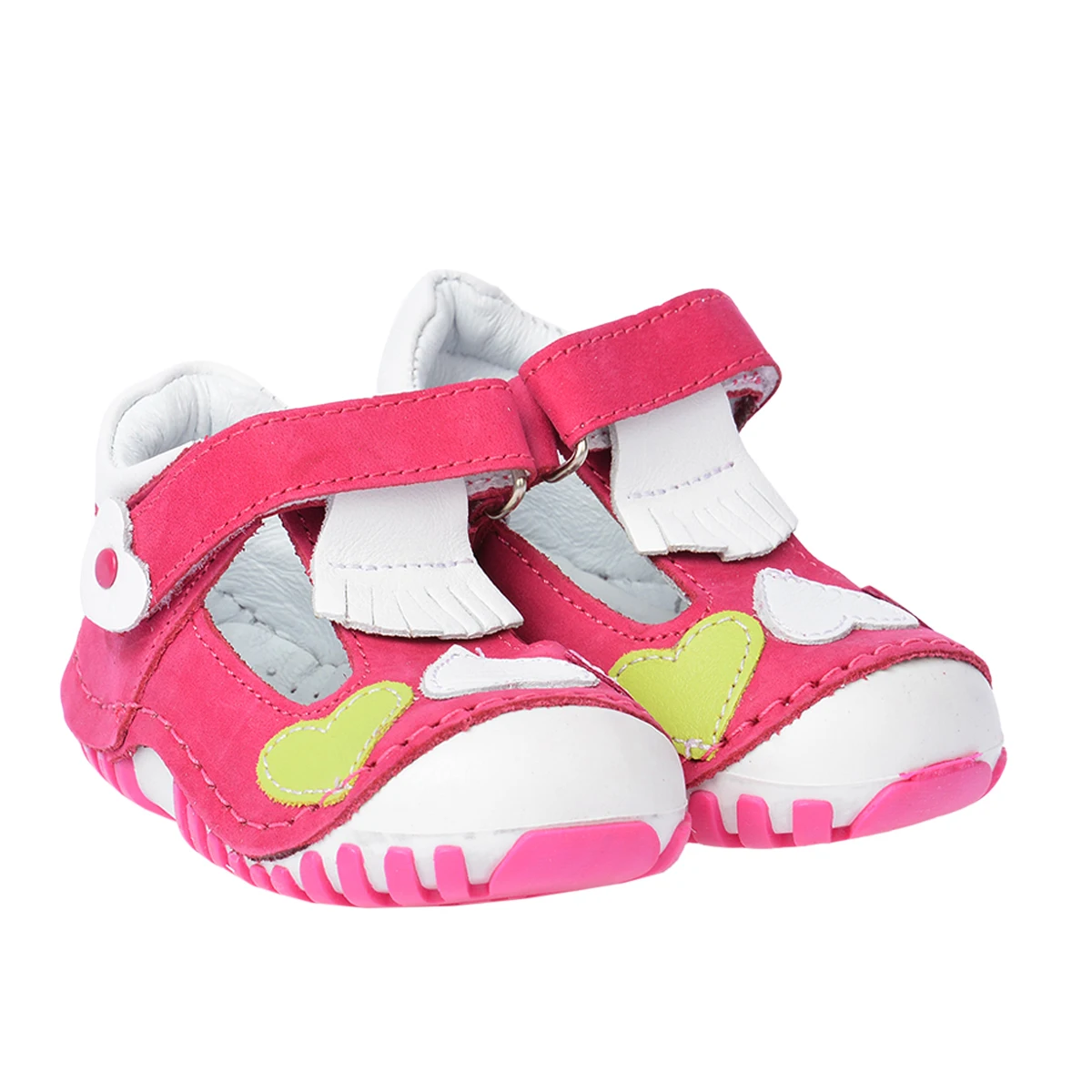 

Kiko Kids Teo 105% 100 leather Orto pedik velcro Female Child Shoes