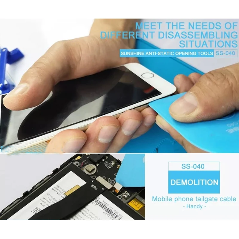 ss 040 anti static opening tool esd safe pry card lcd screen battery bottle opener disassembly used for smartphone failure free global shipping