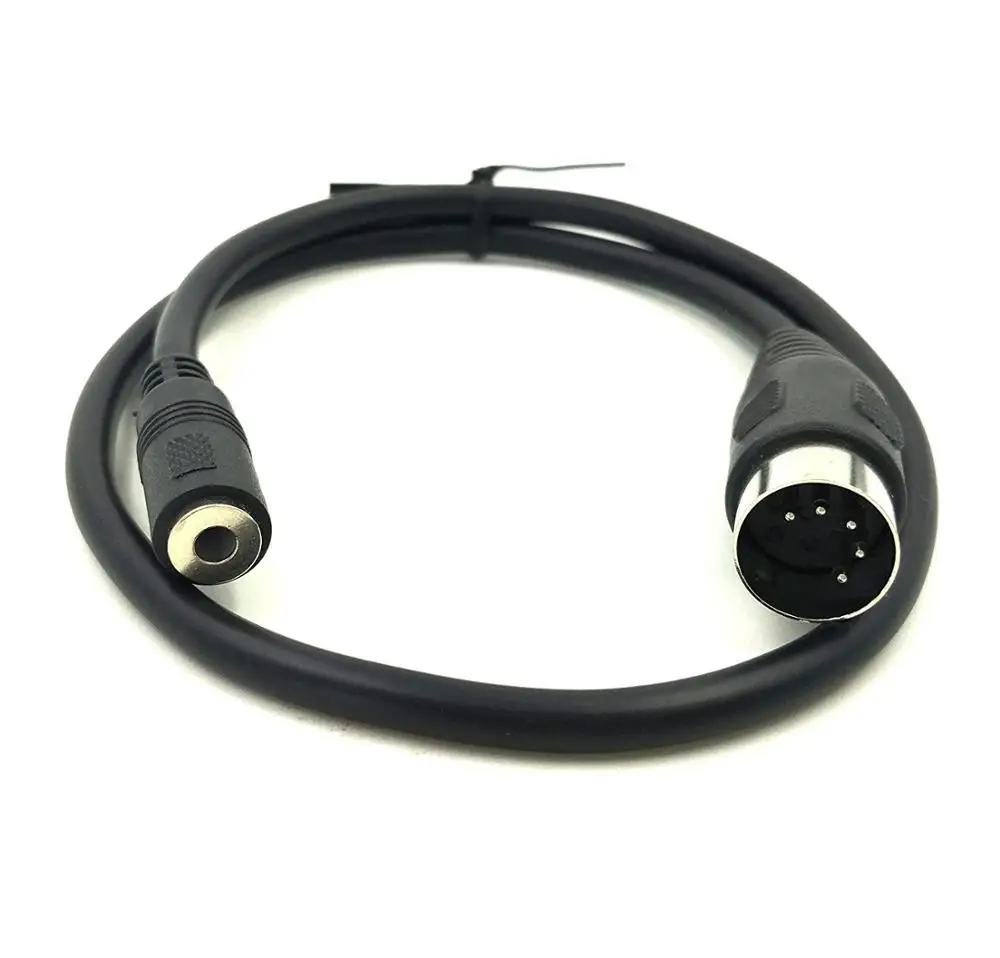 DIN 3 5mm кабель 5 контактный штекер мм Женский смартфон AUX наушников переходник со