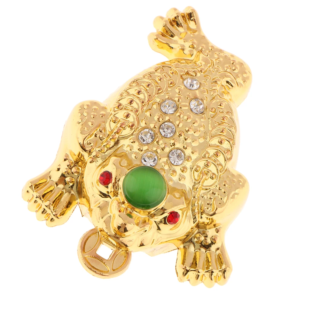 MagiDeal китайский фэн шуй деньги богатство лягушка Декор Жаба монета мелодия