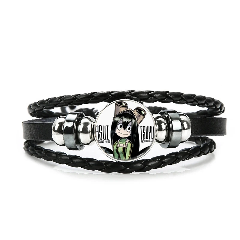 H07 Boku No Hero academic Браслет мой герой Academy Charms браслет дети мальчик панк многослойные кожаные браслеты, бижутерия - Окраска металла: H07