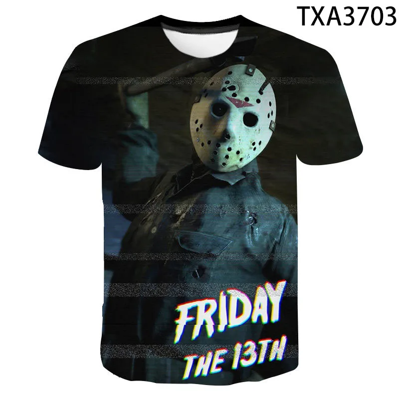 

2020 Summer Movie Friday The 13th 3D T shirt Men Women Children Fashion Streetwear Boy Girl Kids Printed T-shirt Cool Tops Tee