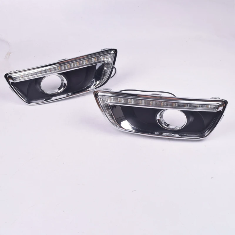 Дневные ходовые огни для авто 2 шт. 12 В светодиодные желтые указатели поворота