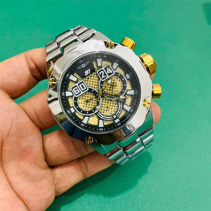 

Мужские кварцевые роскошные часы с хронографом Wirstwatch