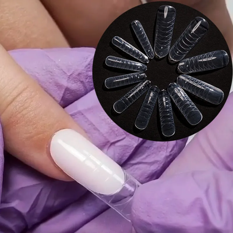 Двойная форма для дизайна ногтей УФ акриловые Типсы расширенный быстрое