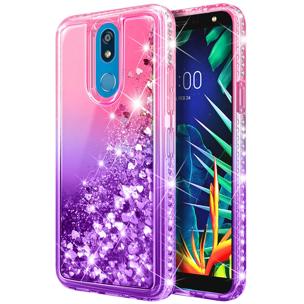 Чехол с блестками для LG K40 Solo LTE Harmony 3 чехол жидким сыпучим песком Aristo 2 Rebel 4 Stylo 5