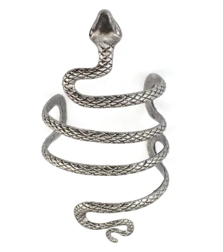 Snake Bangle Для женщин манжета индийского аниме мужские ювелирные изделия Pulseiras египетская Клеопатра Swirl Змея рука манжета нарукавник большой широкий браслет браслеты - Окраска металла: Snake Bangle