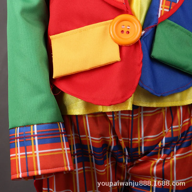 DM взрослых Хэллоуин одежда для косплея цирк смешной костюм клоуна Озорной Клоун