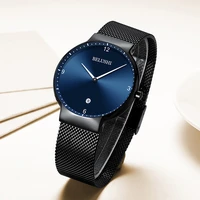2020 summer new fashion europe and the united states mens watch automatic belt simple waterproof tide quartz watch mens watch