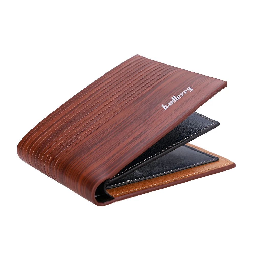 Gemeer Ретро стиль мужской кожаный Роскошный кошелек короткий тонкий мужские