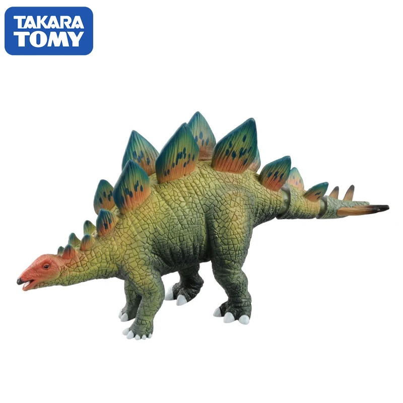 

Takara Tomy Dinosaur Wild Animal Simulation Model Stegosaurus Tail Movable Anmies Figures Educational Ornaments Toys for Boys