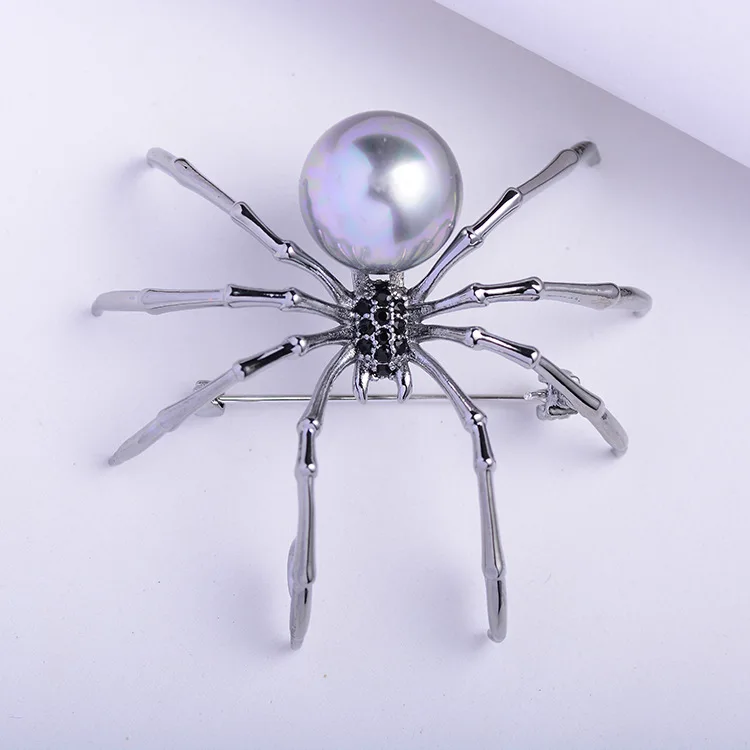 Брошь в виде черной вдовы насекомое булавка ювелирные изделия аксессуары для