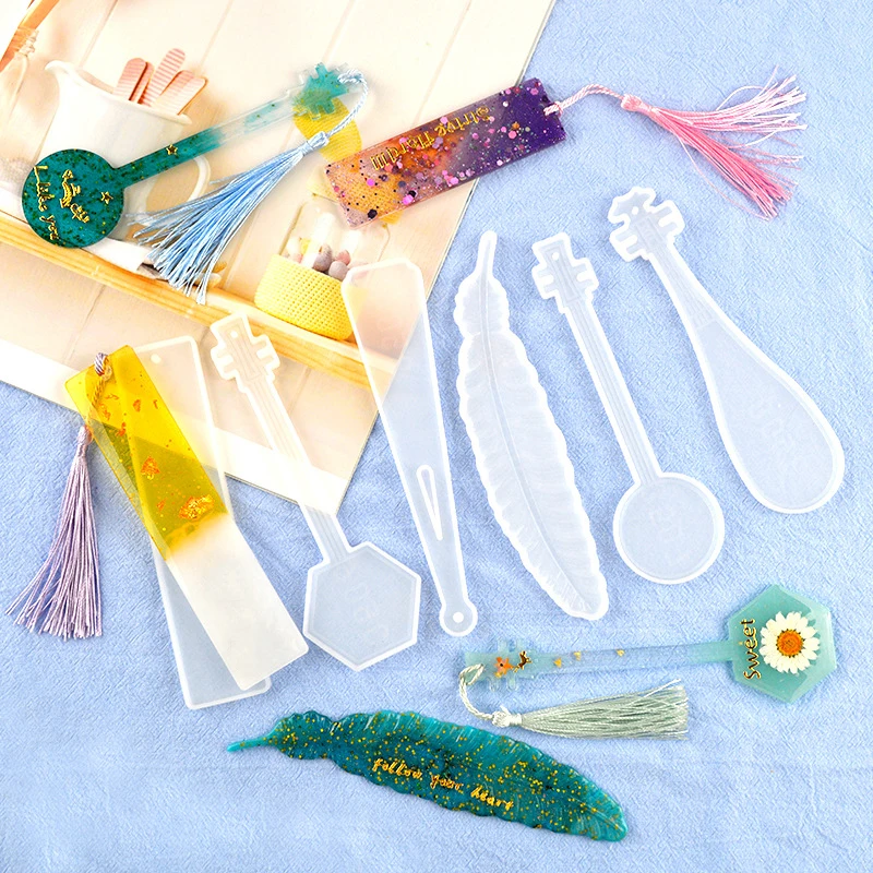 DIY Закладка для книги силиконовые формы сделать свой собственный книга Марк перо