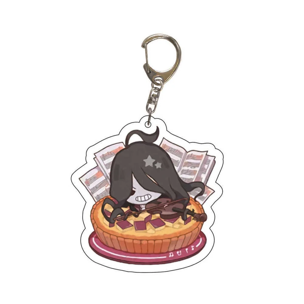 Брелок для ключей с персонажами аниме акриловый мужской брелок кольцо женщин