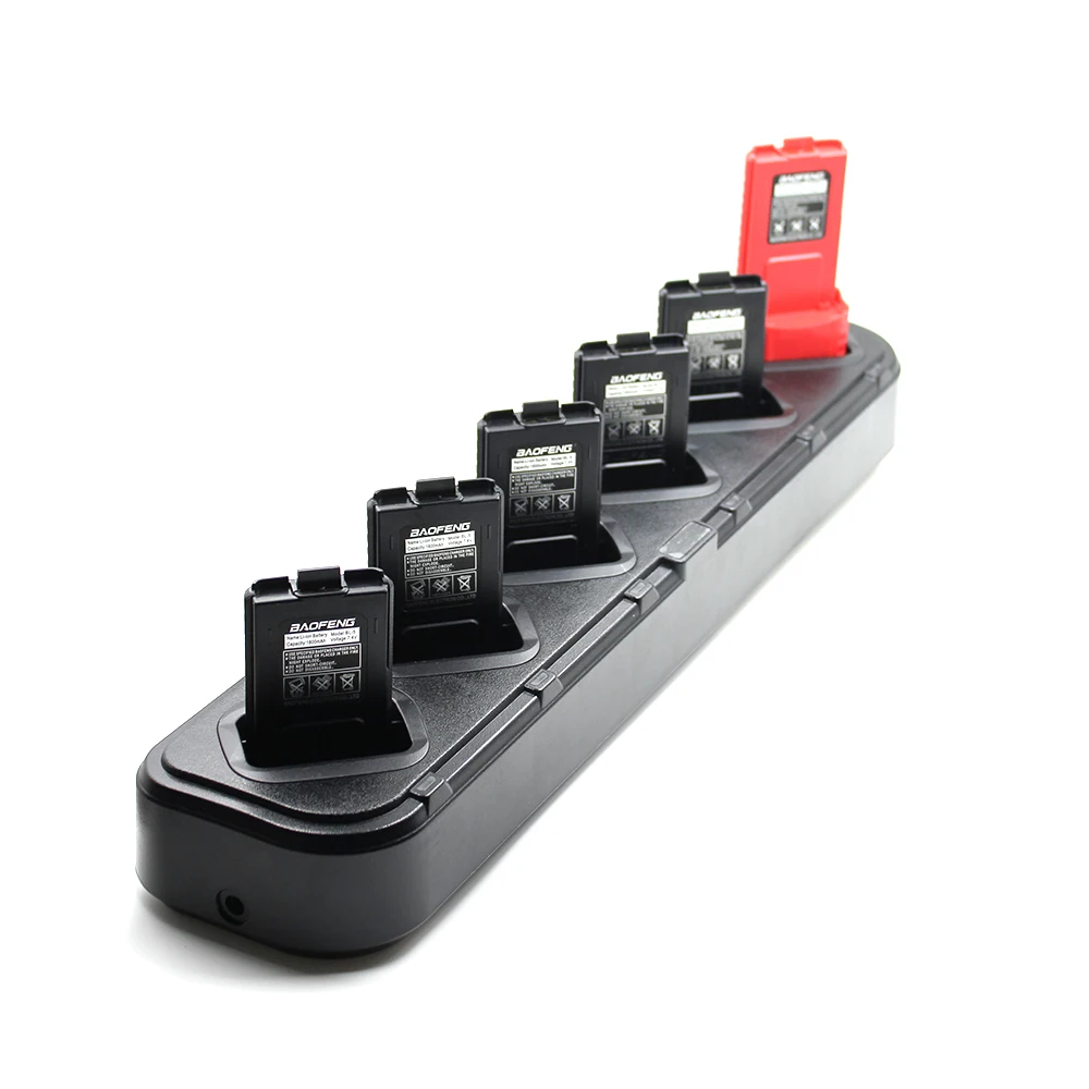 Baofeng UV5R 6 Slots Charger Base Stand 6 Slots Charger For Baofeng UV5R Walkie Talkie Ham Radio Accessories