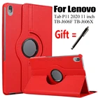 Для планшета Lenovo Tab P11 чехол для ноутбука MacBook 11 дюймов 2020 ТБ-J606F TB-J606X принципиально 360 градусов вращающийся кожаный смарт-чехол для планшета Lenovo Tab P11 крышка