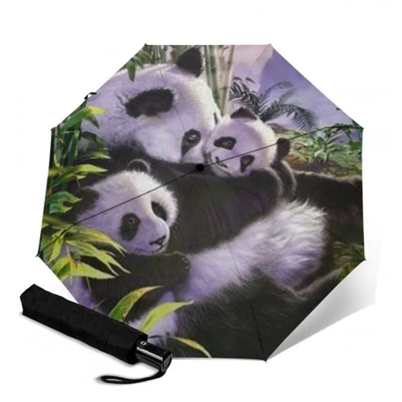 Милый женский зонт дождевые автоматические зонтики с рисунком дождя зонтик три