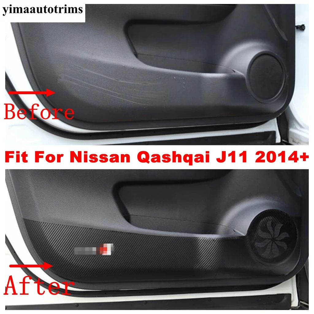 

Car Door Decal Anti-Kick Pad Protective Anti-Scratch Film Cover Trim Accessories Interior Fit For Nissan Qashqai J11 2014 - 2020