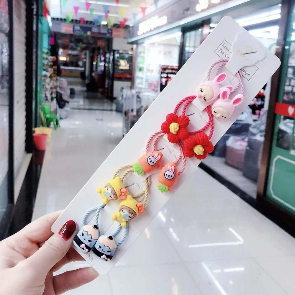 Новый милой фруктовой веревка для маленьких детей Резинка волос обтянутая