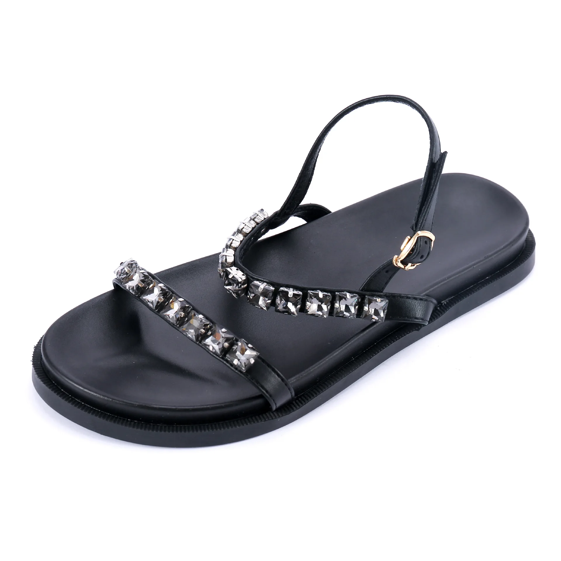 

2021 Summer Sale Of Women's Shoes Clogs With Heel All-Match Luxury Sandals Suit Female Beige New Thick Fashion Bohemian Low Comf