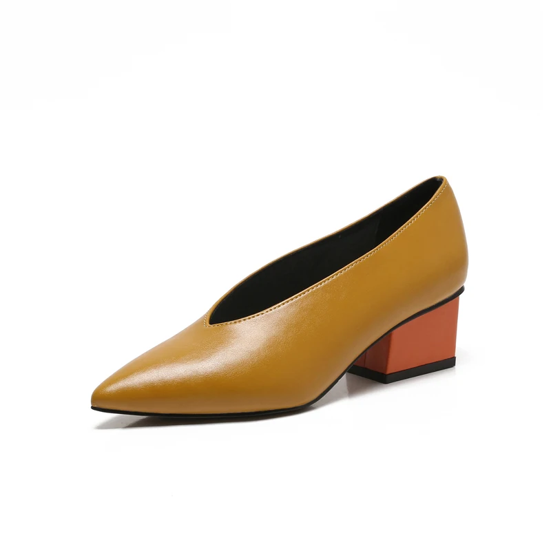 XGRAVITY Весенняя женская сексуальная обувь разных цветов с острым носком