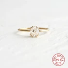 Автоклав реальные 925 Серебряное кольцо для женщин модная куртка с надписью Mini циркон обручальные кольца женские золотые Цвет, хорошее ювелирное изделие, подарок anillos