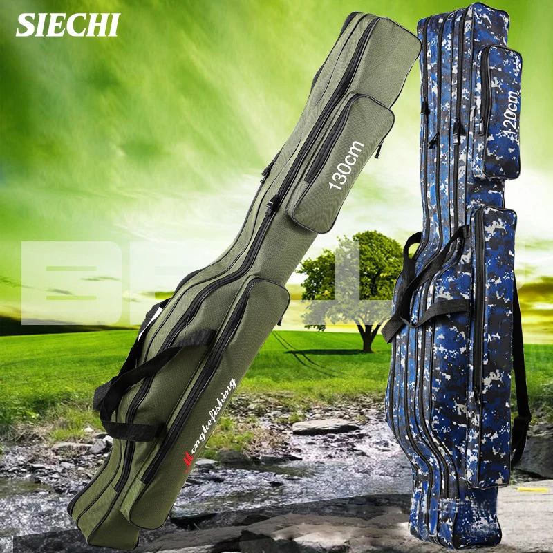 Сумка для рыбалки SIECHI 110 // 120/130/150 см холщовая Складная удочка катушка рыболовные
