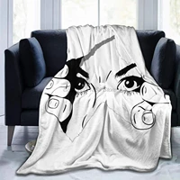 i am watching you inside of me bed blanket for couchliving roomwarm winter cozy plush throw blankets for adults or kids 603