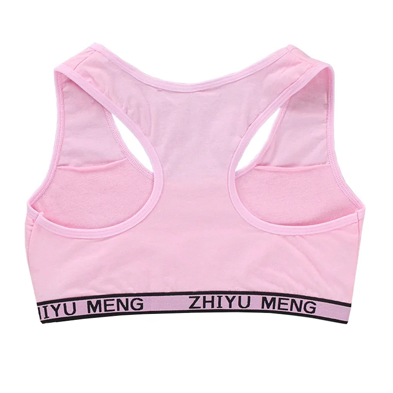 Для девочек Хлопковый спортивный костюм Спортивный бюстгальтер Бюстгальтер для