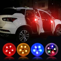 2x universal led car opening door safety warning anti collision lights magnetic sensor strobe flashing alarm lights parking lamp