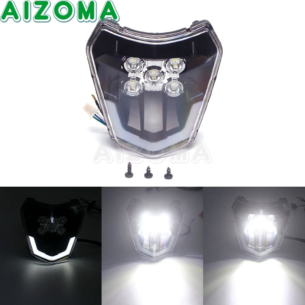 Светильник фара для мотоцикла налобный фонарь велосипеда эндуро 250 300 350 450 500 EXC XC-W