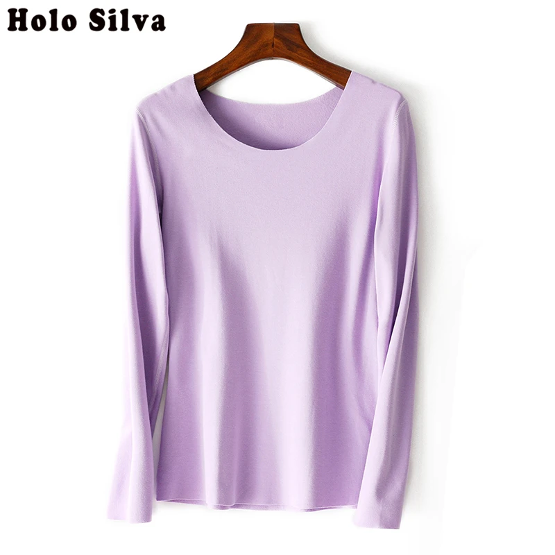 Комплект женского термобелья теплые зимние кальсоны с длинным рукавом из хлопка