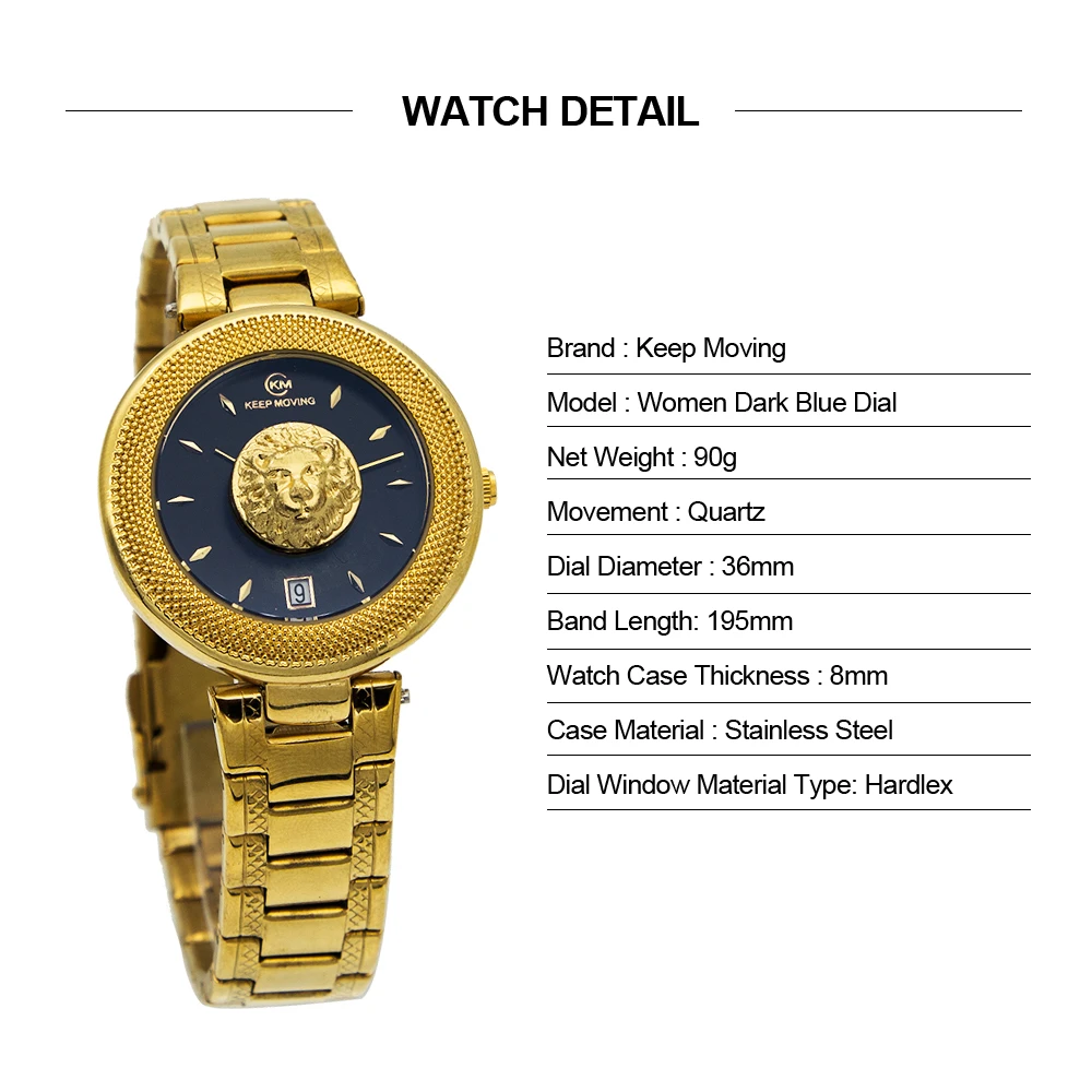 Women Black Dial Женские кварцевые часы для мужчин часы для любимых с Львом Роскошные модные повседневные женские мужские и женские наручные часы из нержавеющей стали - Цвет: Women Black Dial