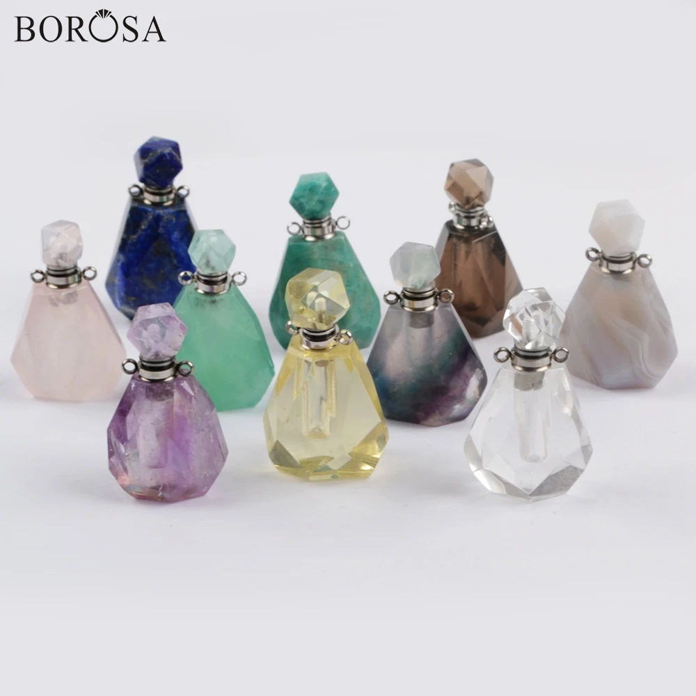 3/5 шт. граненные розетки из драгоценных камней|Подвески| |